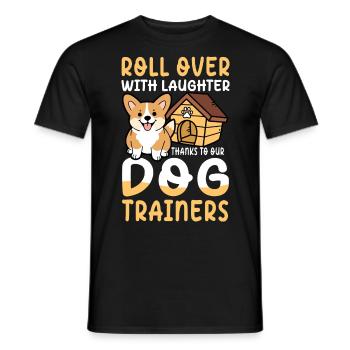 Thanks To Our Dog Trainers für einen Hundetrainer - Männer T-Shirt - Schwarz - Vorne - AI Model Male 178 light (178cm)