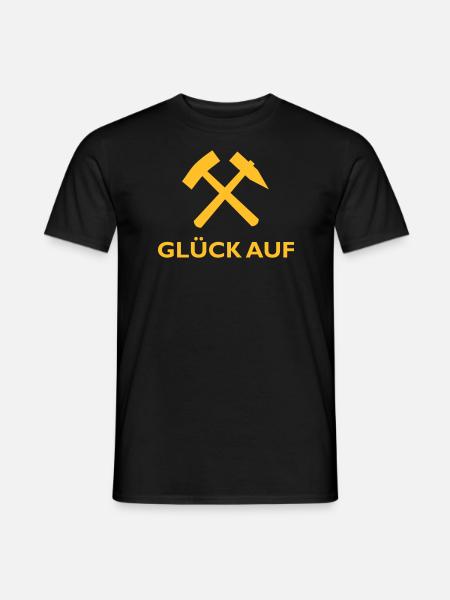 Glück Auf! - Männer T-Shirt - Schwarz