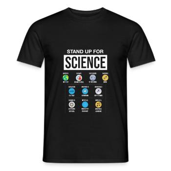 Science Climate Change Gift Science Vaccination - Men's T-Shirt - black - Front - AI Model Male 178 light (178cm)