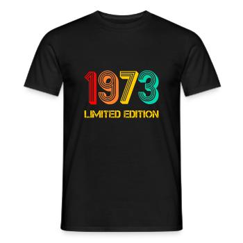 1973 limited Edition naissance 1973 né cadeau - T-shirt homme - noir - Devant - AI Model Male 178 light (178cm)