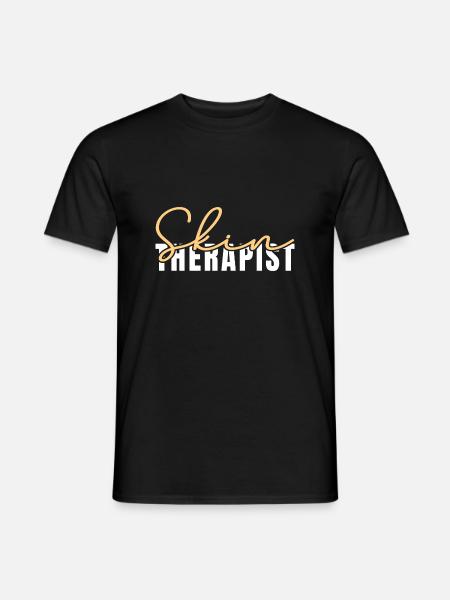 Hauttherapeutin - Männer T-Shirt - Schwarz