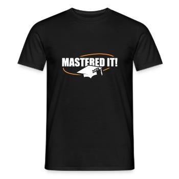 Master 2024 Master's Degree Graduation Doctorate - Men's T-Shirt - black - Front - AI Model Male 178 light (178cm)