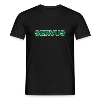 Servus - Männer T-Shirt - Schwarz - Vorne - AI Model Male 178 light (178cm)