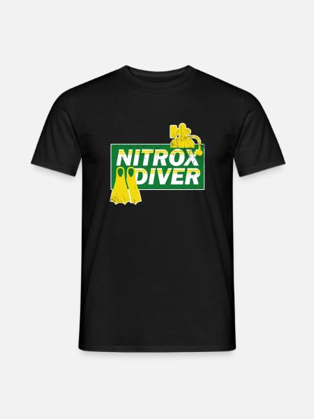 Tauchen Nitrox Taucher Tauchurlaub Geschenk - Männer T-Shirt - Schwarz