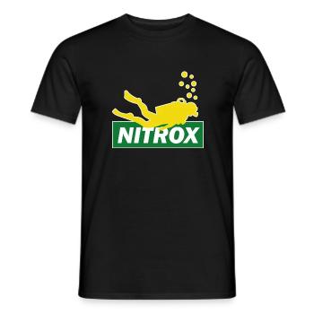 Diving Nitrox Scuba Diving Budy Diver Gift - Men's T-Shirt - black - Front - AI Model Male 178 light (178cm)