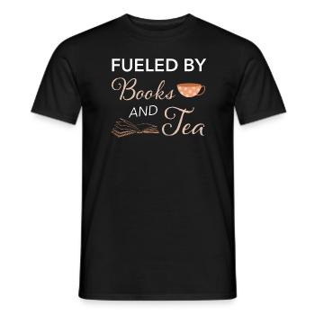 Books Mug Read Funny saying gift - Men's T-Shirt - black - Front - AI Model Male 178 light (178cm)