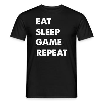 Game Game - Männer T-Shirt - Schwarz - Vorne - AI Model Male 178 light (178cm)