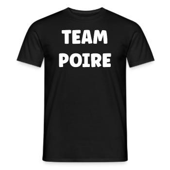 Team Poire - T-shirt homme - noir - Devant - AI Model Male 178 light (178cm)