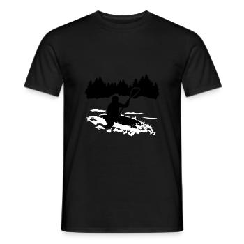 Kayak, kayak - T-shirt homme - noir - Devant - AI Model Male 178 light (178cm)