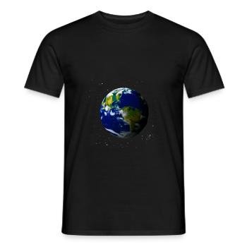 Erde - Männer T-Shirt - Schwarz - Vorne - AI Model Male 178 light (178cm)