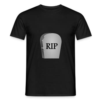 RIP - Männer T-Shirt - Schwarz - Vorne - AI Model Male 178 light (178cm)