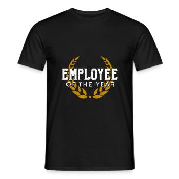 Collaborateurs de l’année distinction bureau cadeau - T-shirt homme - noir - Devant - AI Model Male 178 light (178cm)