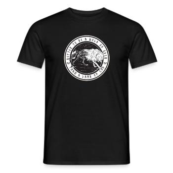 Cadeau de mythologie de loup Viking Viking - T-shirt homme - noir - Devant - AI Model Male 178 light (178cm)