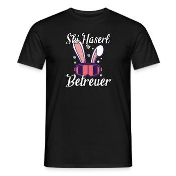 Ski Haserl Betreuer - Männer T-Shirt - Schwarz - Vorne - AI Model Male 178 light (178cm)