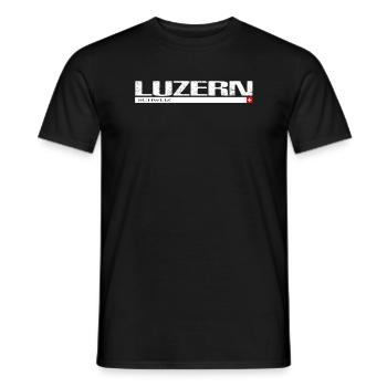 Luzern Schweiz Weihnachten T-shirt Zentralschweiz - Männer T-Shirt - Schwarz - Vorne - AI Model Male 178 light (178cm)