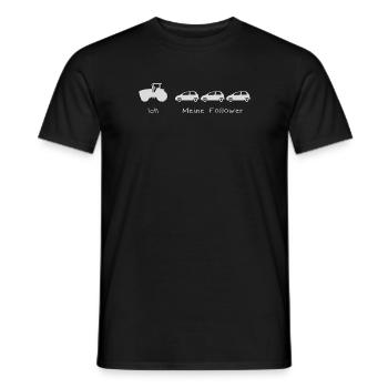 Ich & Meine Follower Landwirt Traktor Bauer Lustig - Männer T-Shirt - Schwarz - Vorne - AI Model Male 178 light (178cm)