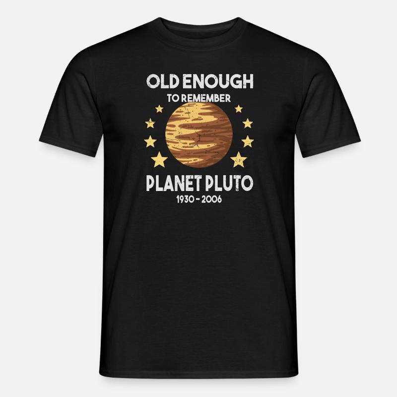 Pluton Planet Pluton Pluton Jour Pluton Étoiles - T-shirt homme - noir