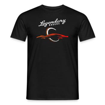 Car Sports Car Silhouette - Men's T-Shirt - black - Front - AI Model Male 178 light (178cm)