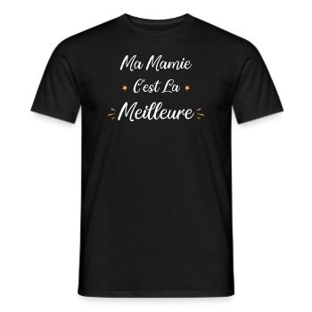 Ma mamie c'est la meilleure - T-shirt homme - noir - Devant - AI Model Male 178 light (178cm)