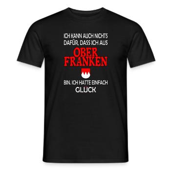 Oberfranken - Männer T-Shirt - Schwarz - Vorne - AI Model Male 178 light (178cm)