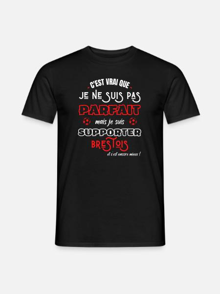 Brest football Parfait supporter Brestois Humour - T-shirt homme - noir