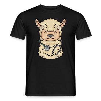 Animal Veterinarian Veterinary Medicine Gift - Men's T-Shirt - black - Front - AI Model Male 178 light (178cm)