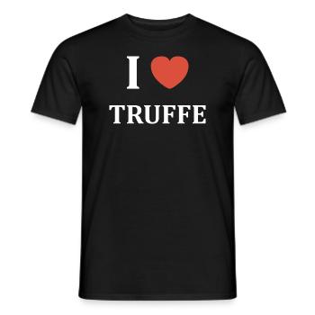 i love Truffe - T-shirt homme - noir - Devant - AI Model Male 178 light (178cm)