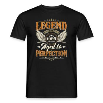 Légende Depuis 1995 Vintage Vintage Anniversaire - T-shirt homme - noir - Devant - AI Model Male 178 light (178cm)