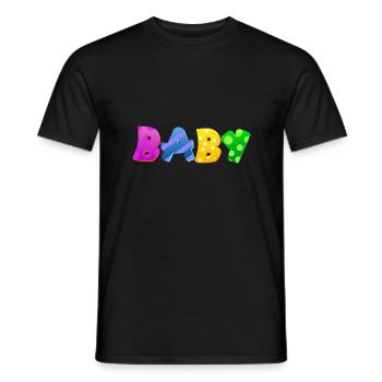 Baby Eltern Kind Geschenk Sprüche Geburt Mama Papa - Männer T-Shirt - Schwarz - Vorne - AI Model Male 178 light (178cm)