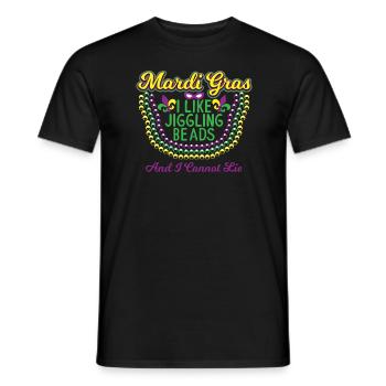 J'aime les perles qui s'agite et je ne peux pas me trouver cadeau - T-shirt homme - noir - Devant - AI Model Male 178 light (178cm)