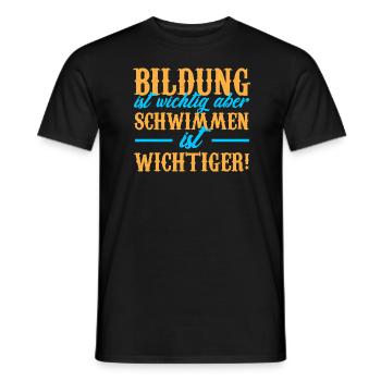 Maillot de bain · EDUCATION · Cadeau - T-shirt homme - noir - Devant - AI Model Male 178 light (178cm)