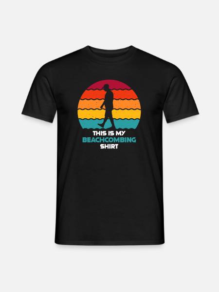 Peignage de plage - T-shirt homme - noir