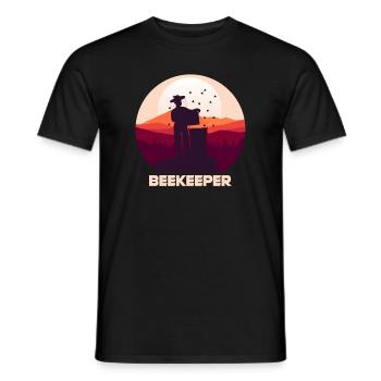 Imker Imkerei Honig Hobby Honigbiene - Männer T-Shirt - Schwarz - Vorne - AI Model Male 178 light (178cm)