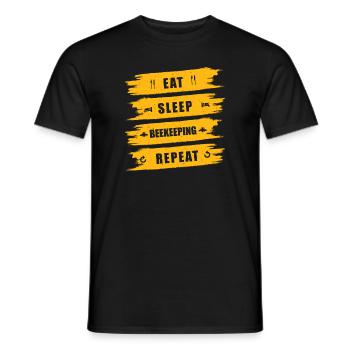 Beekeeper Beekeeper Beekeeper - Men's T-Shirt - black - Front - AI Model Male 178 light (178cm)