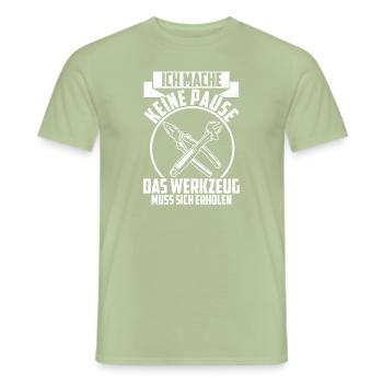 Lustige Handwerker Geschenkidee - Männer T-Shirt - Sage - Vorne - AI Model Male 178 light (178cm)