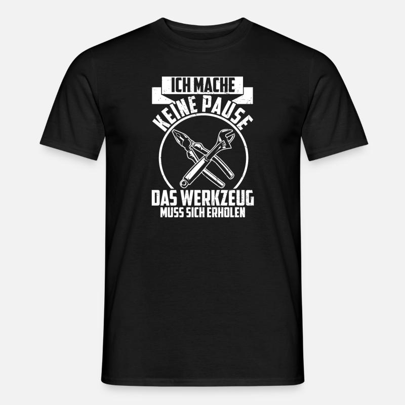 Lustige Handwerker Geschenkidee - Männer T-Shirt - Schwarz