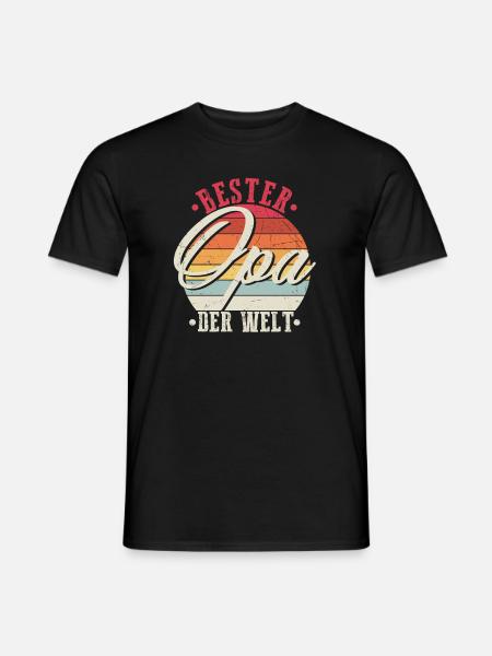 Bester Opa - Männer T-Shirt - Schwarz