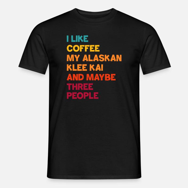 Alaskan Klee Kai - Männer T-Shirt - Schwarz