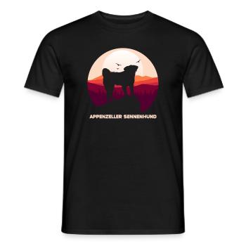 Appenzeller Sennenhund - Männer T-Shirt - Schwarz - Vorne - AI Model Male 178 light (178cm)