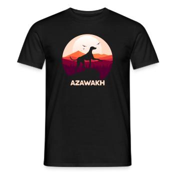 Azawakh - T-shirt homme - noir - Devant - AI Model Male 178 light (178cm)