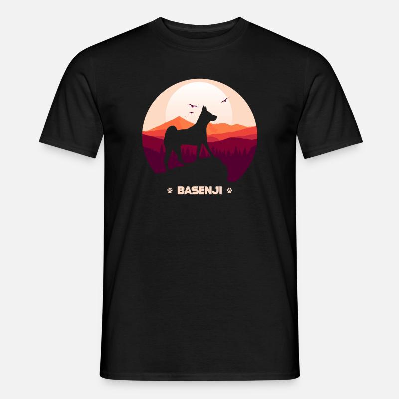 Basenji - Männer T-Shirt - Schwarz