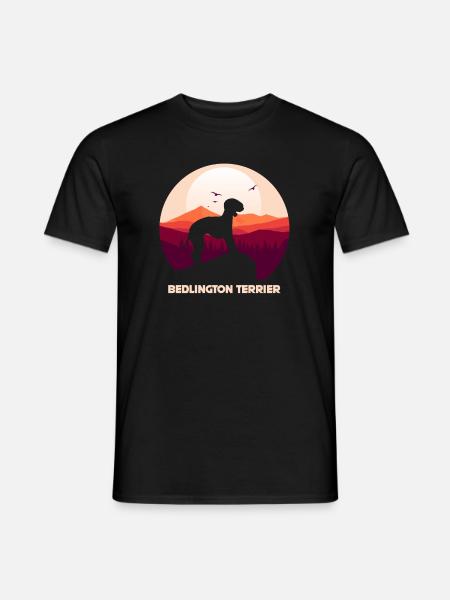 Bedlington Terrier - Men's T-Shirt - black