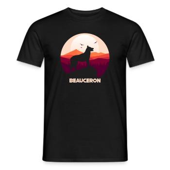 Beauceron - Men's T-Shirt - black - Front - AI Model Male 178 light (178cm)
