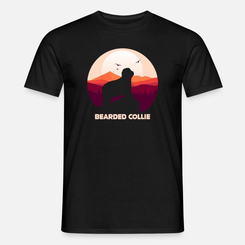 Bearded Collie - Männer T-Shirt - Schwarz
