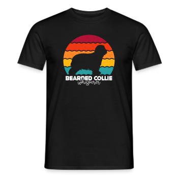 Bearded Collie - Männer T-Shirt - Schwarz - Vorne - AI Model Male 178 light (178cm)