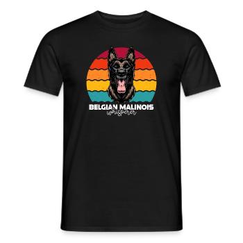 Berger belge malinois - T-shirt homme - noir - Devant - AI Model Male 178 light (178cm)