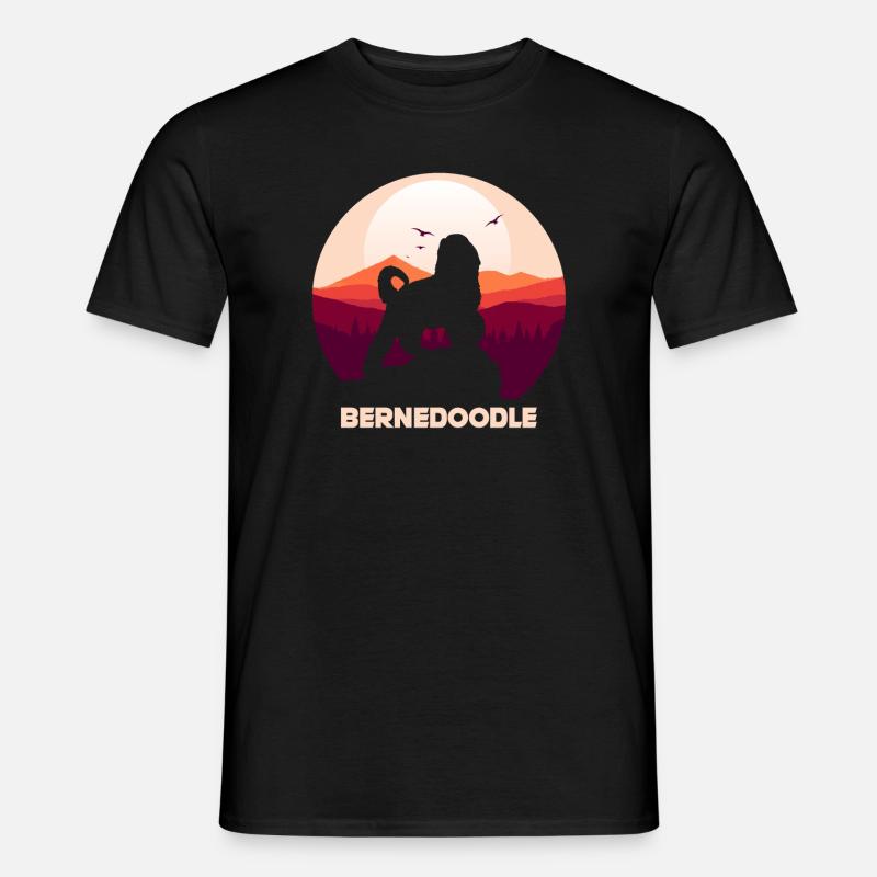 Bernedoodle Hund - Männer T-Shirt - Schwarz