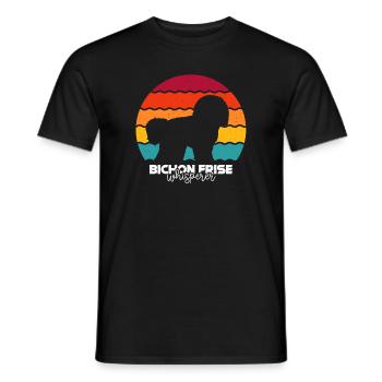Bichon Frise - T-shirt homme - noir - Devant - AI Model Male 178 light (178cm)