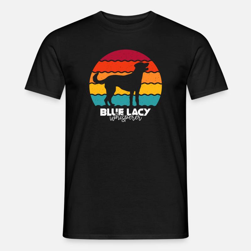Blue Lacy - Männer T-Shirt - Schwarz