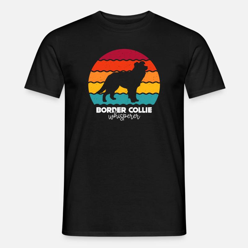 Border Collie Hund - Männer T-Shirt - Schwarz